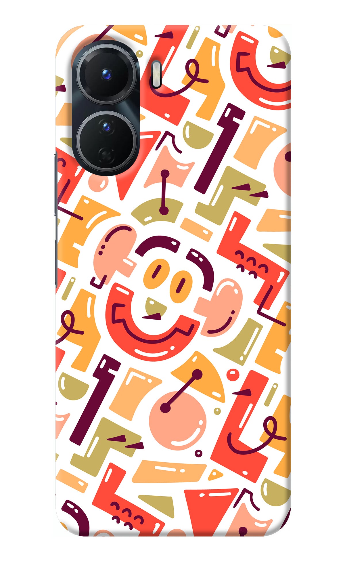 Doodle Pattern Vivo Y56 5G Back Cover