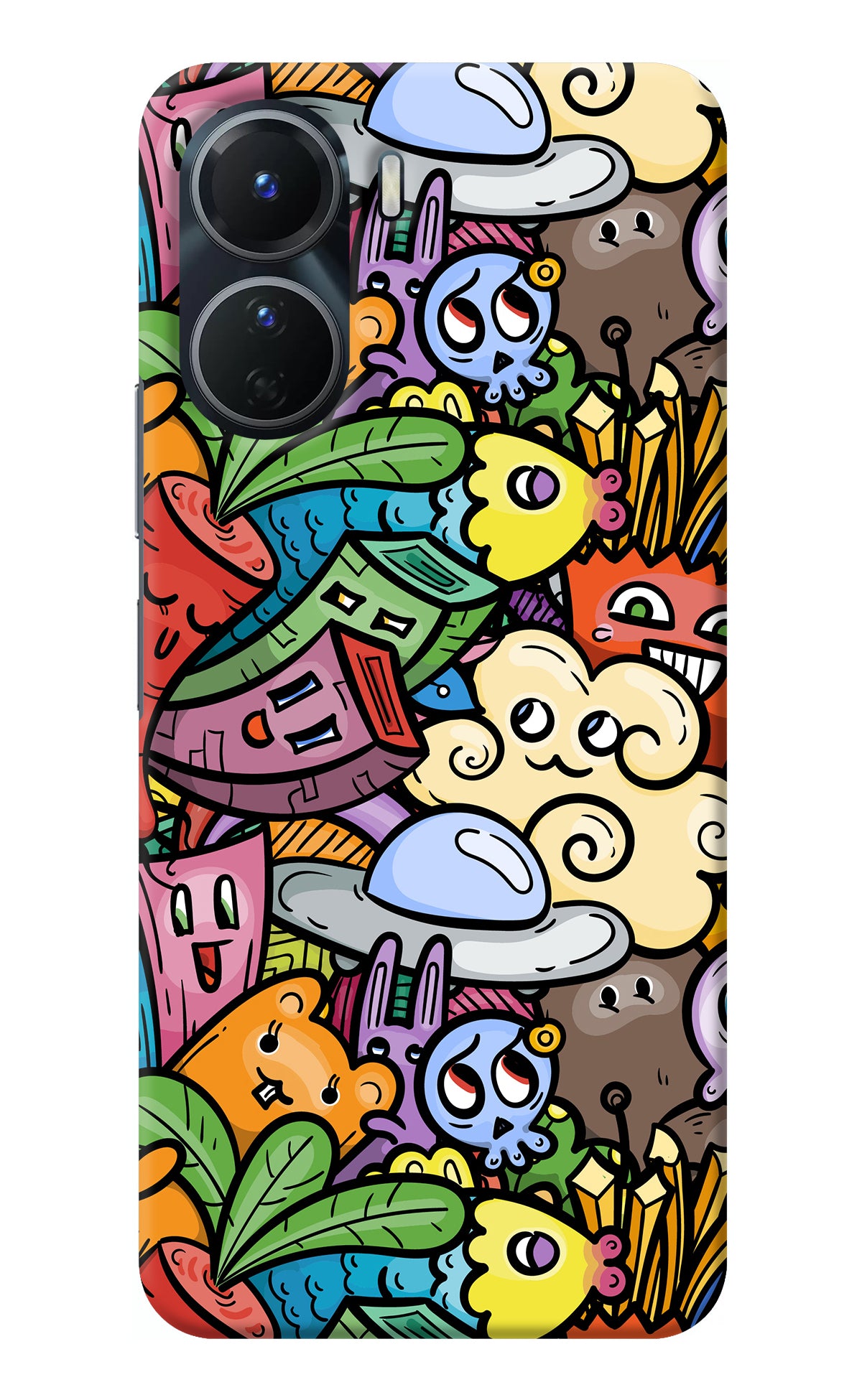 Veggie Doodle Vivo Y56 5G Back Cover