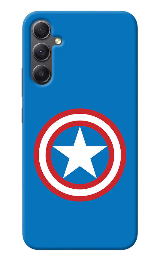 Captain America Logo Samsung A34 5G Back Cover