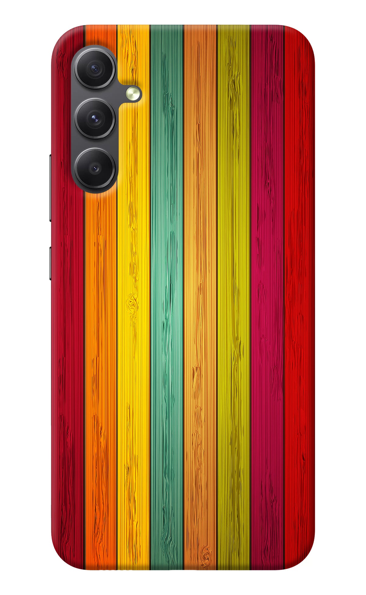 Multicolor Wooden Samsung A34 5G Back Cover