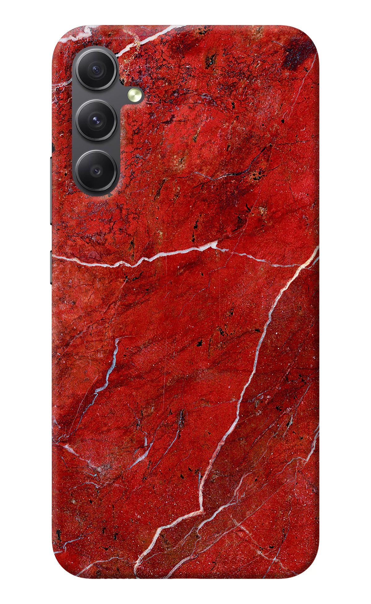 Red Marble Design Samsung A34 5G Back Cover