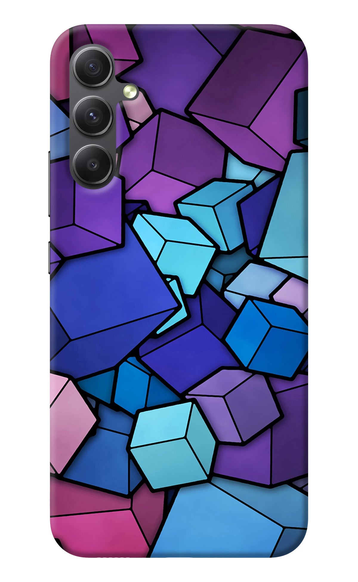 Cubic Abstract Samsung A34 5G Back Cover