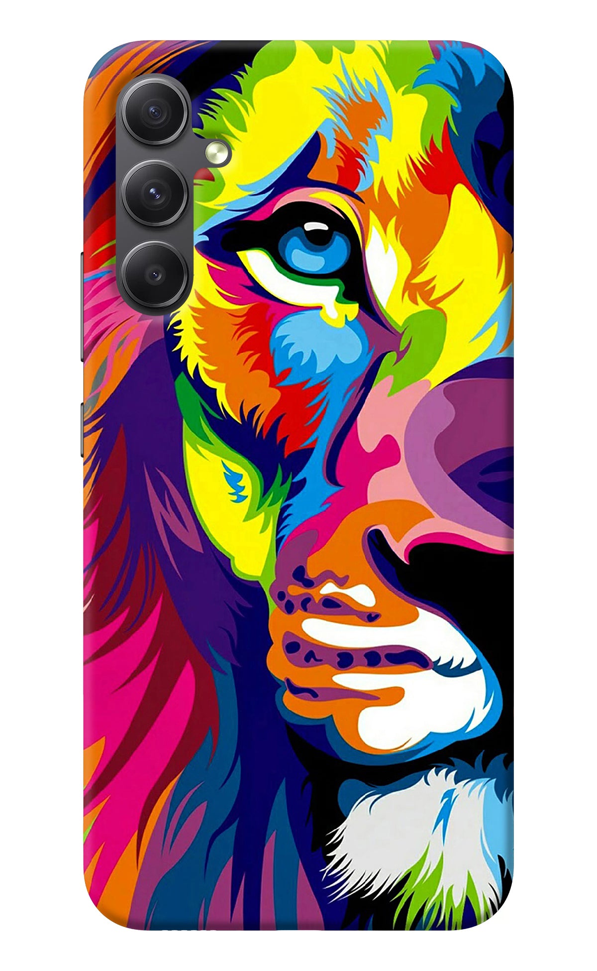 Lion Half Face Samsung A34 5G Back Cover