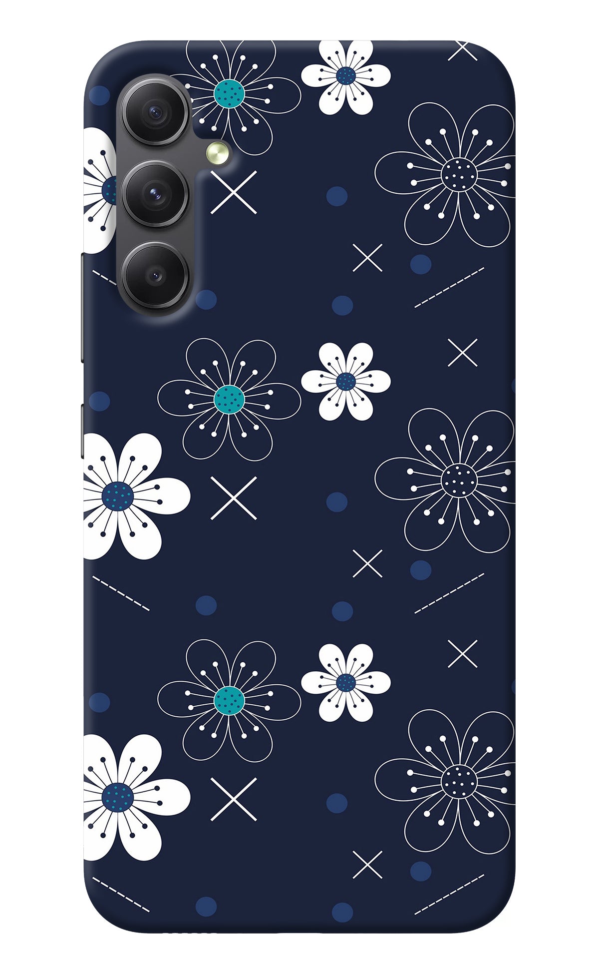 Flowers Samsung A34 5G Back Cover