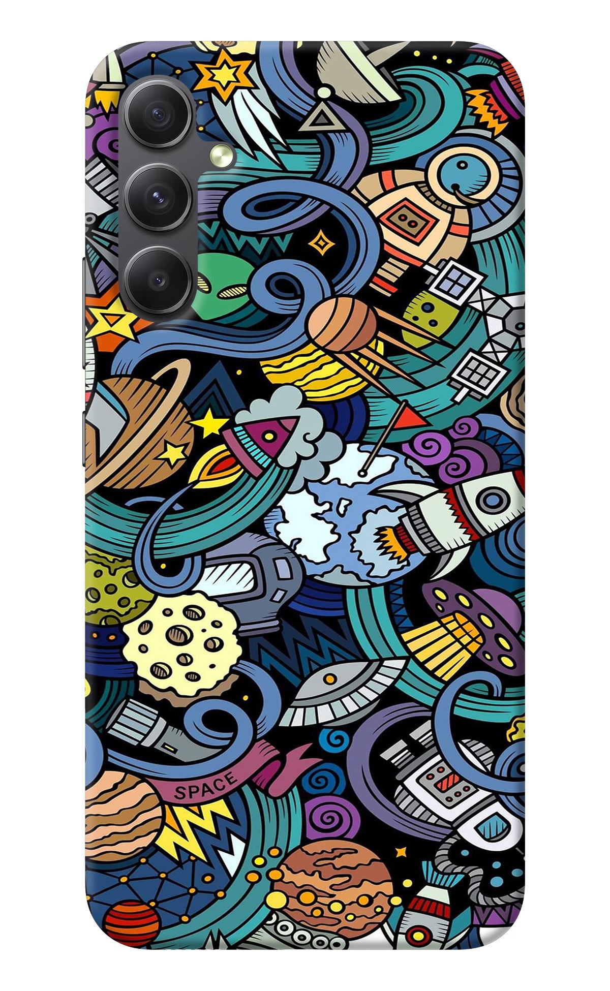 Space Abstract Samsung A34 5G Back Cover