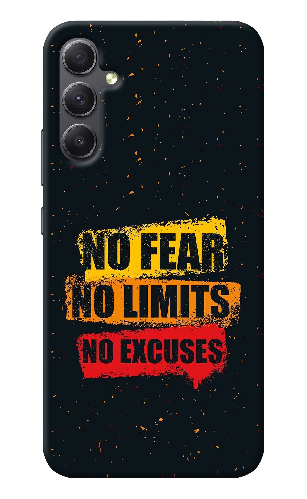 No Fear No Limits No Excuse Samsung A34 5G Back Cover