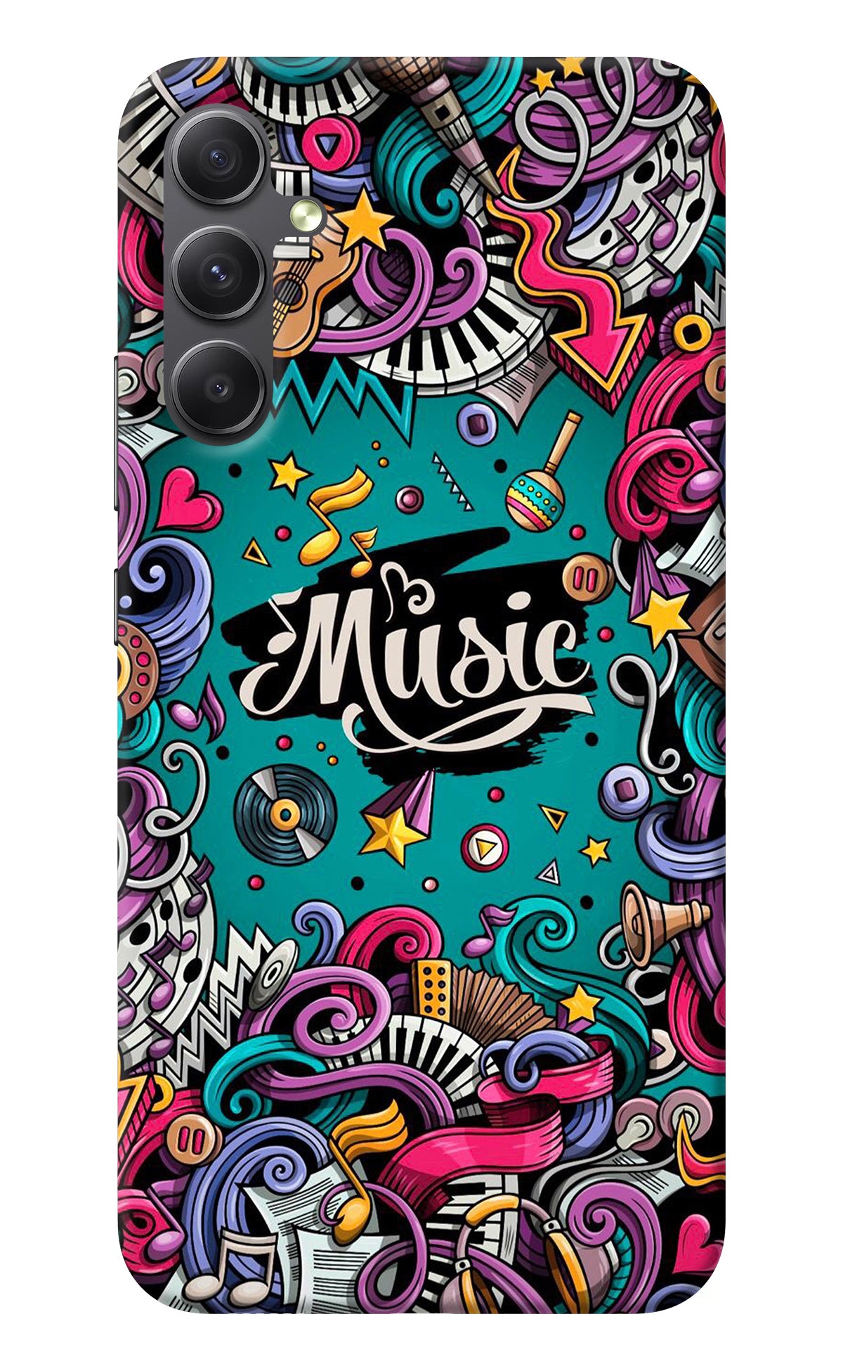 Music Graffiti Samsung A34 5G Back Cover