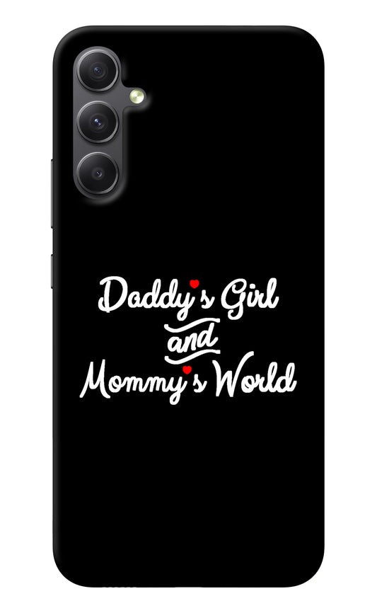 Daddy's Girl and Mommy's World Samsung A34 5G Back Cover