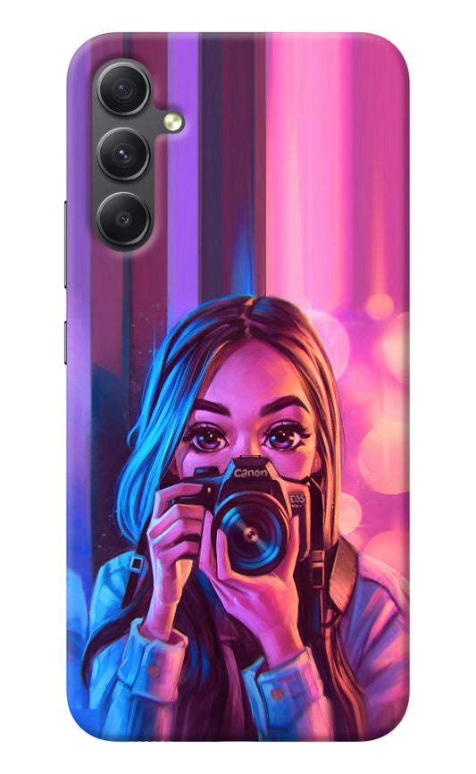 Girl Photographer Samsung A34 5G Back Cover