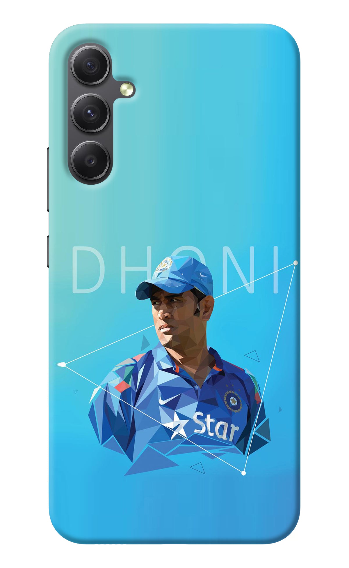 Dhoni Artwork Samsung A34 5G Back Cover