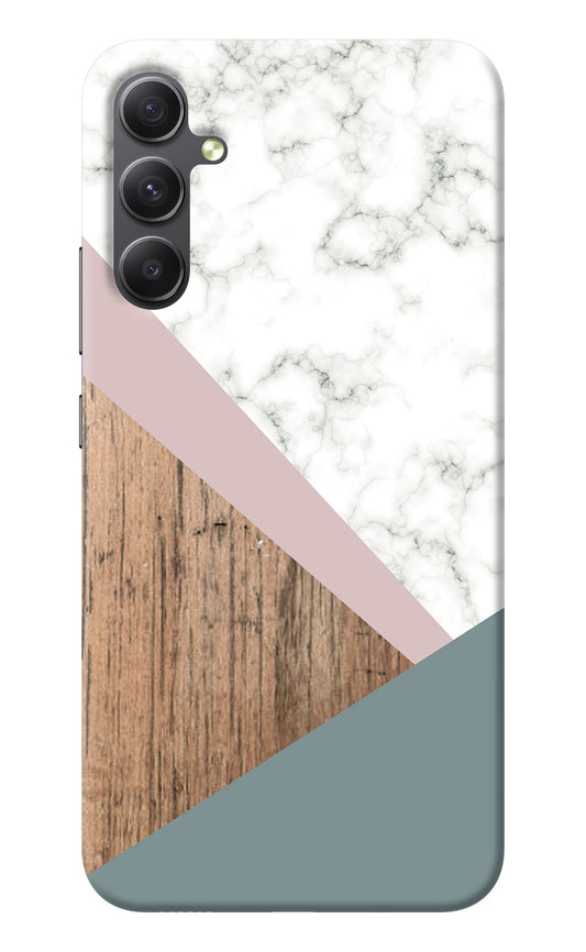 Marble wood Abstract Samsung A34 5G Back Cover