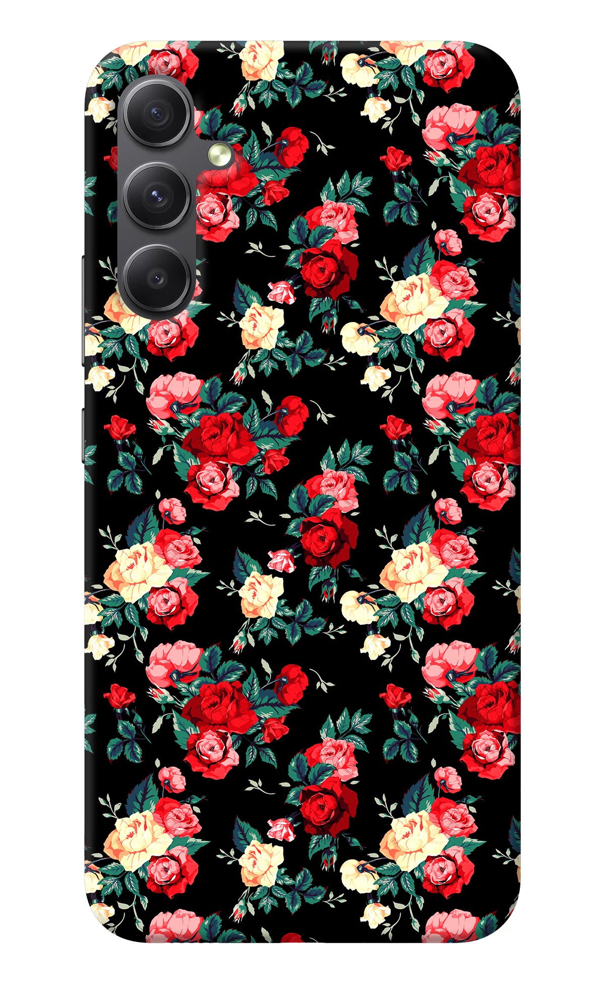 Rose Pattern Samsung A34 5G Back Cover