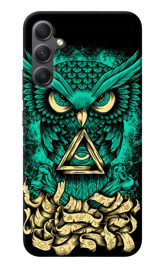 Green Owl Samsung A34 5G Back Cover