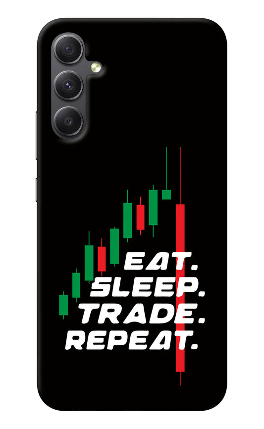 Eat Sleep Trade Repeat Samsung A34 5G Back Cover