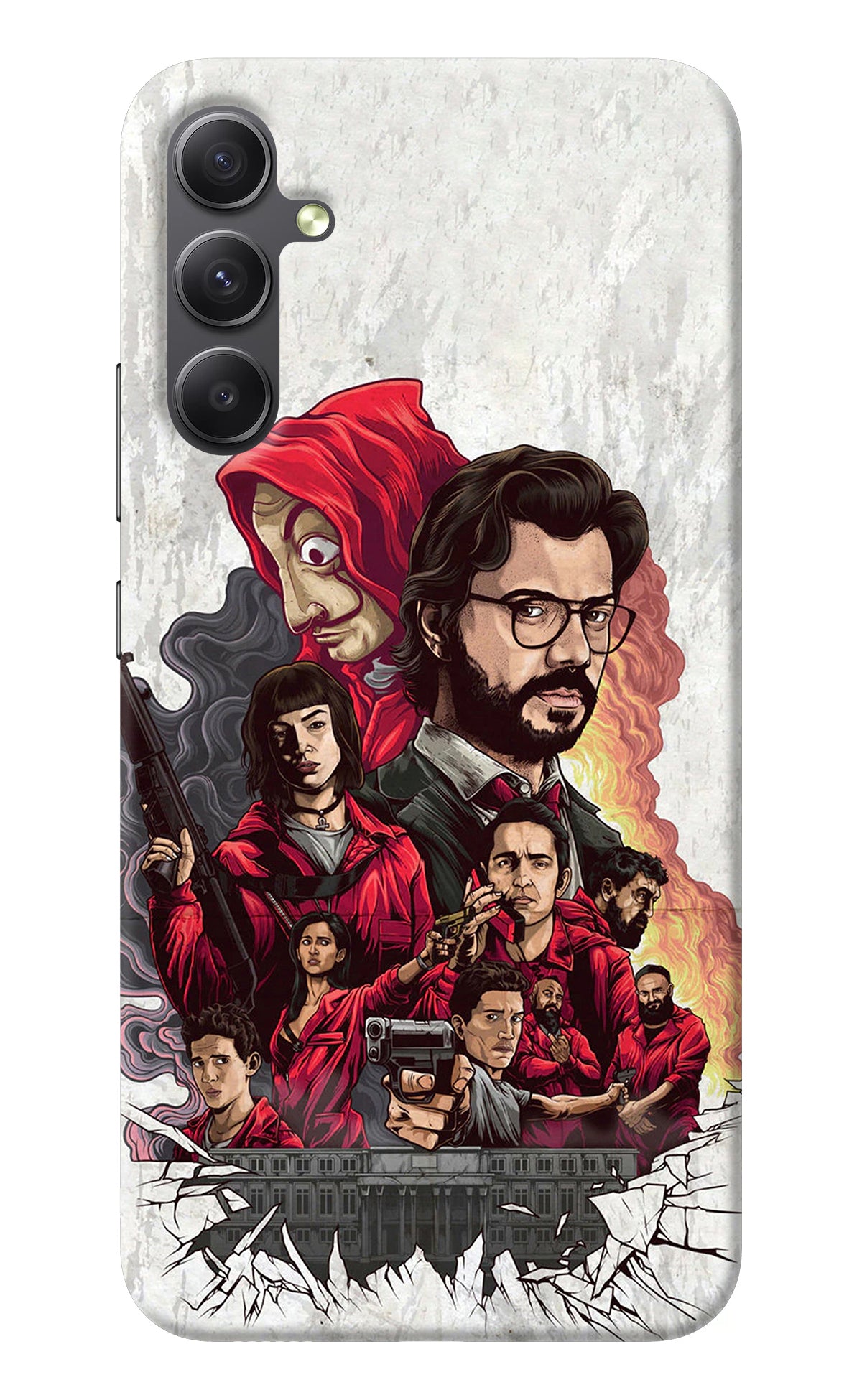 Money Heist Artwork Samsung A34 5G Back Cover