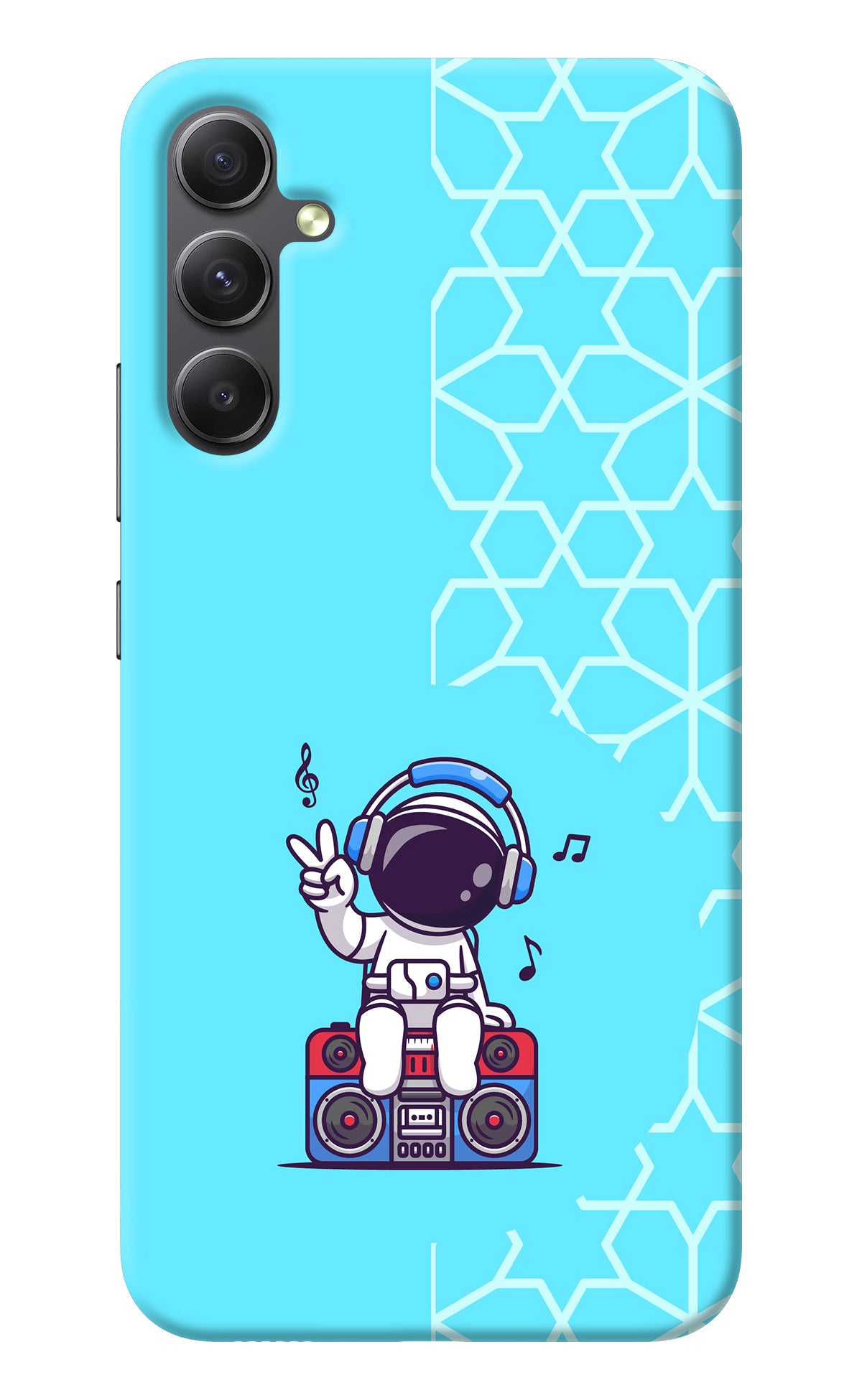 Cute Astronaut Chilling Samsung A34 5G Back Cover