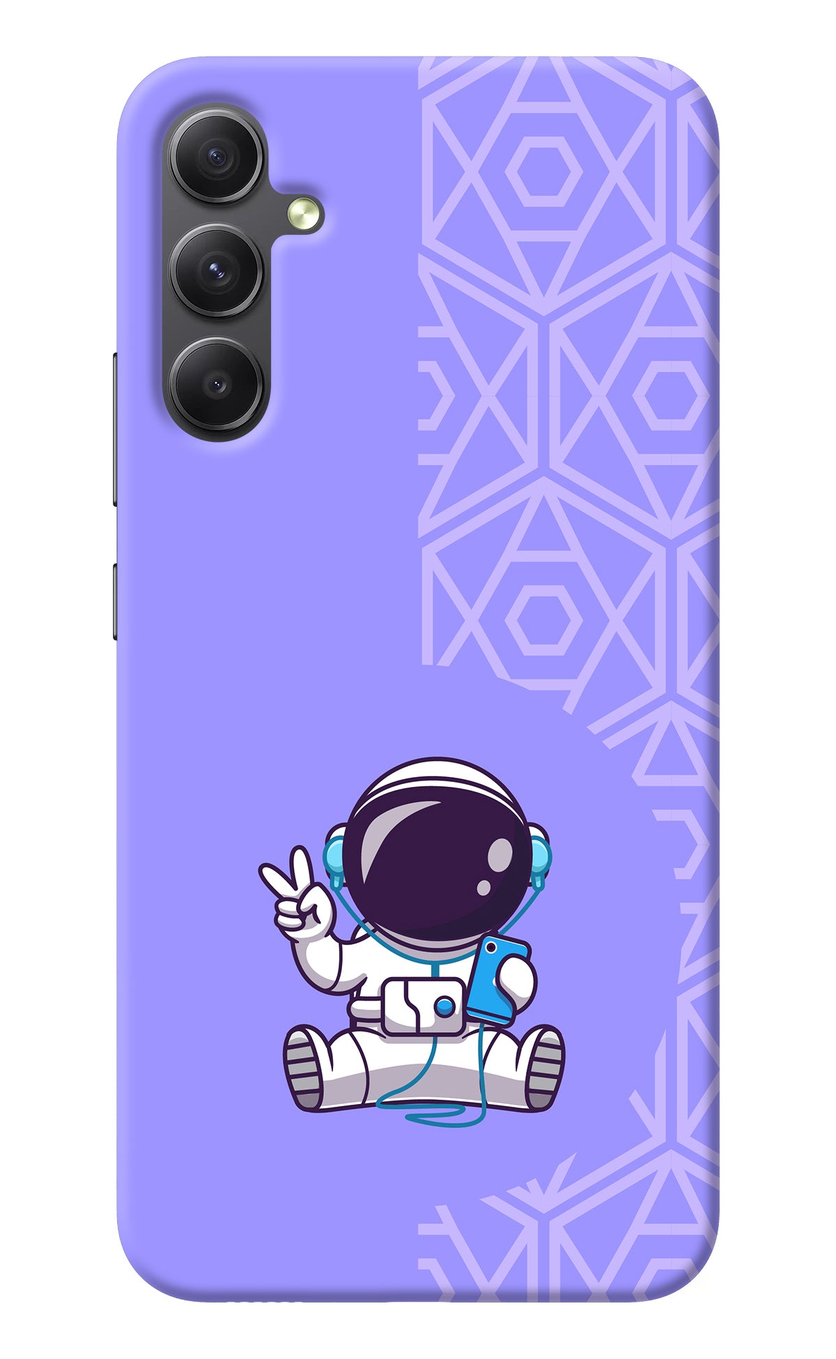 Cute Astronaut Chilling Samsung A34 5G Back Cover