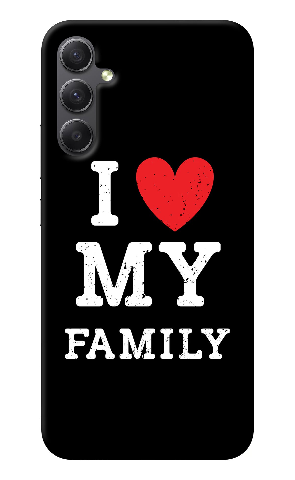 I Love My Family Samsung A34 5G Back Cover