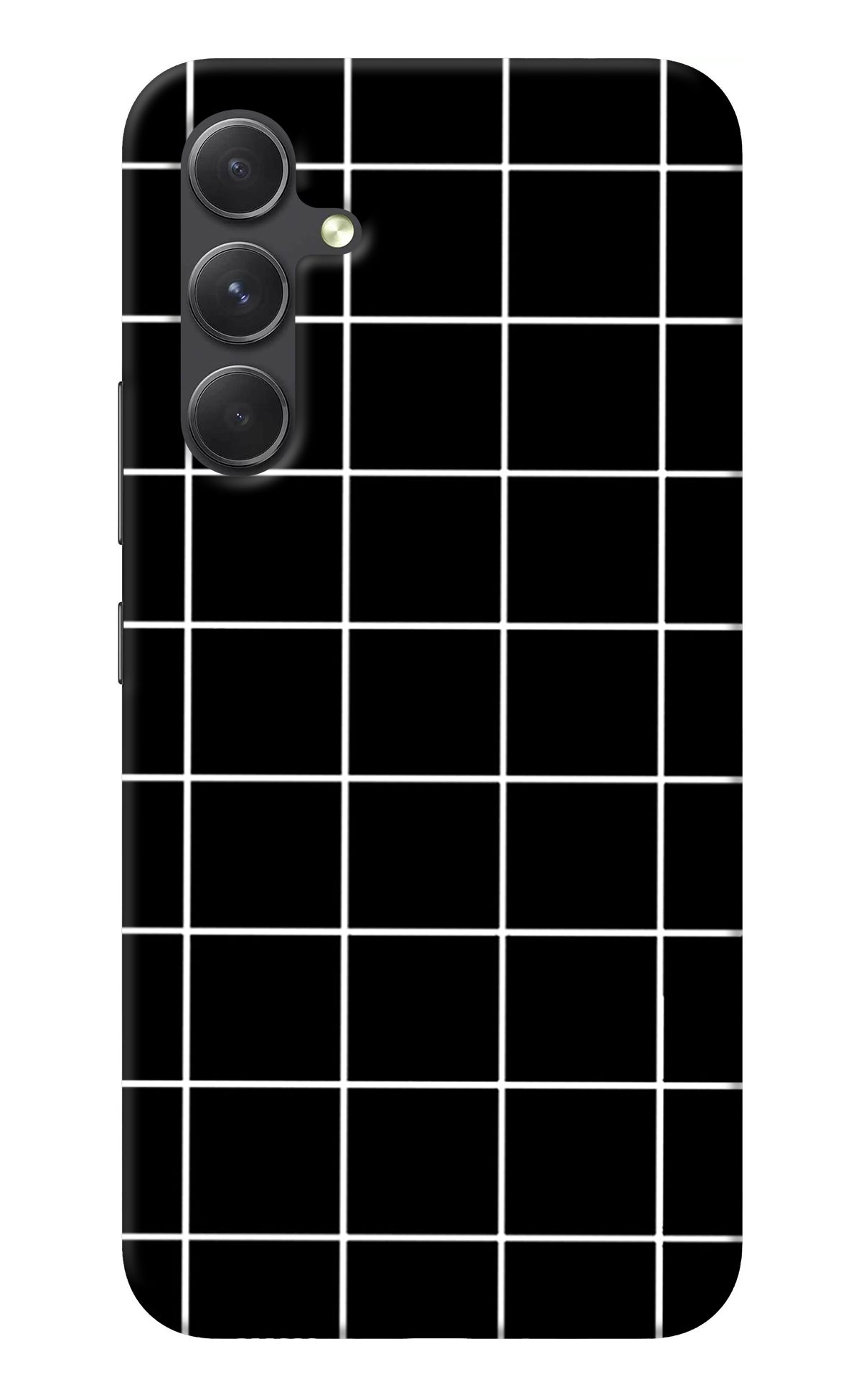 White Grid Samsung A54 5G Back Cover