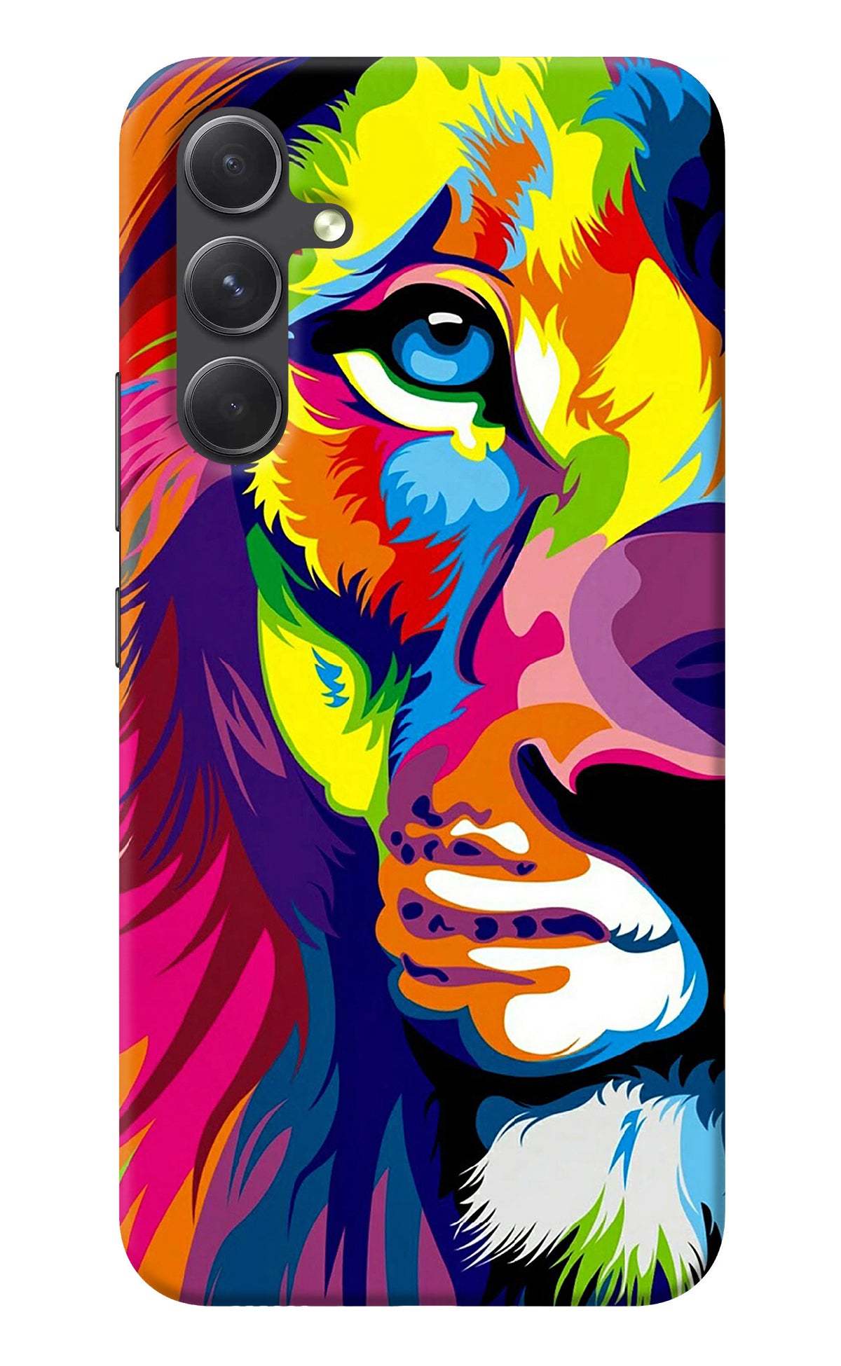 Lion Half Face Samsung A54 5G Back Cover