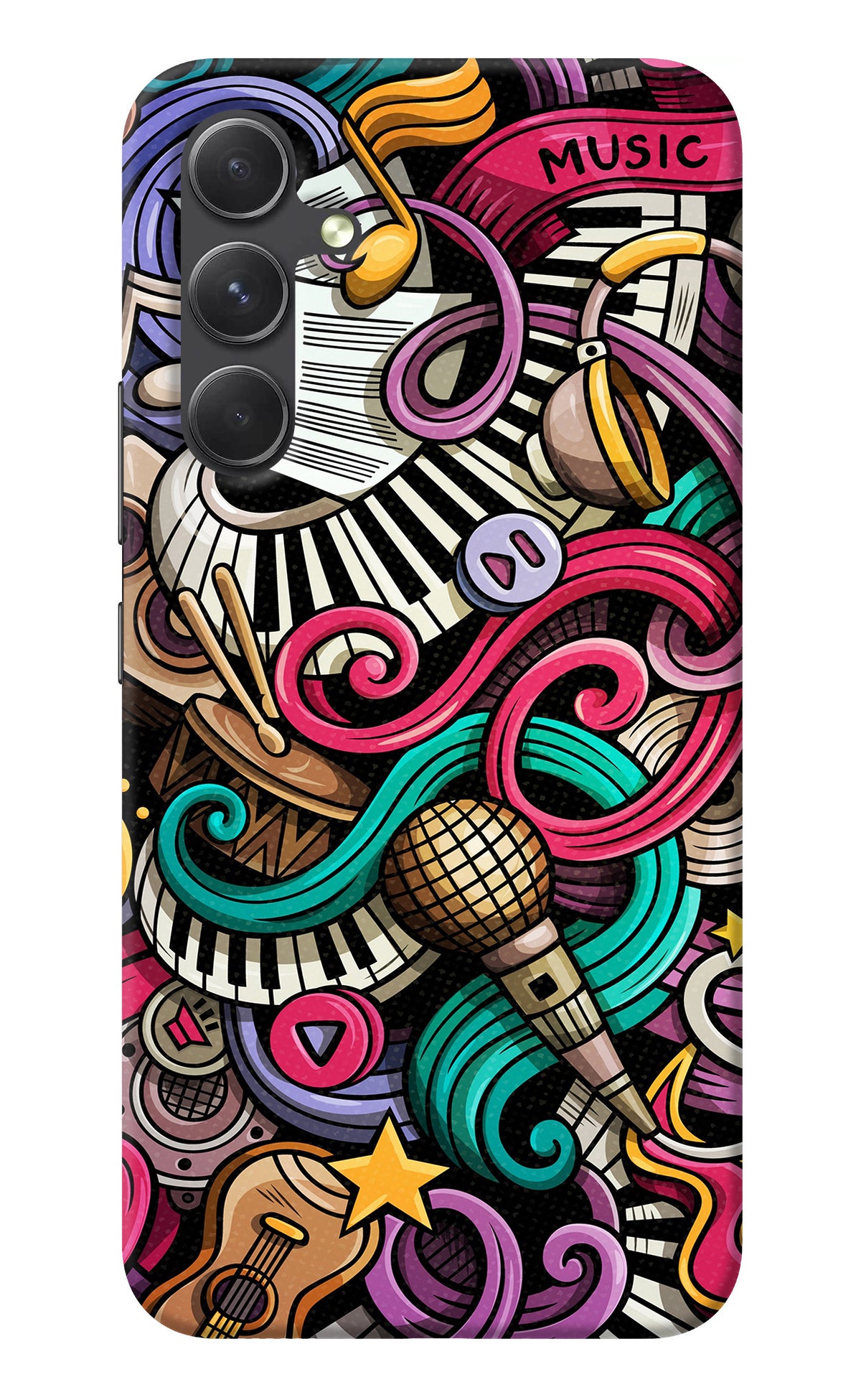 Music Abstract Samsung A54 5G Back Cover