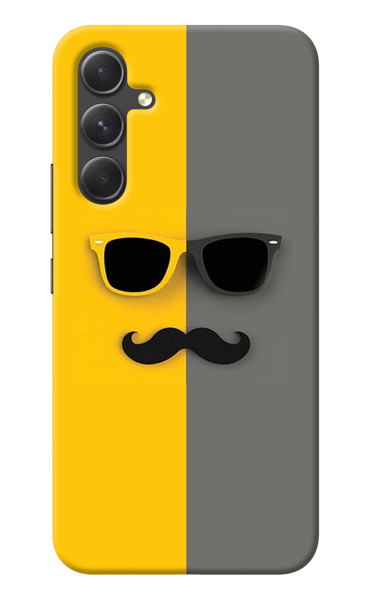 Sunglasses with Mustache Samsung A54 5G Back Cover