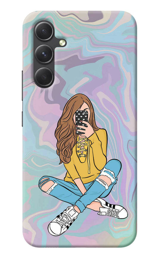 Selfie Girl Samsung A54 5G Back Cover