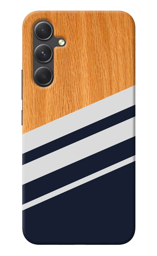 Blue and white wooden Samsung A54 5G Back Cover