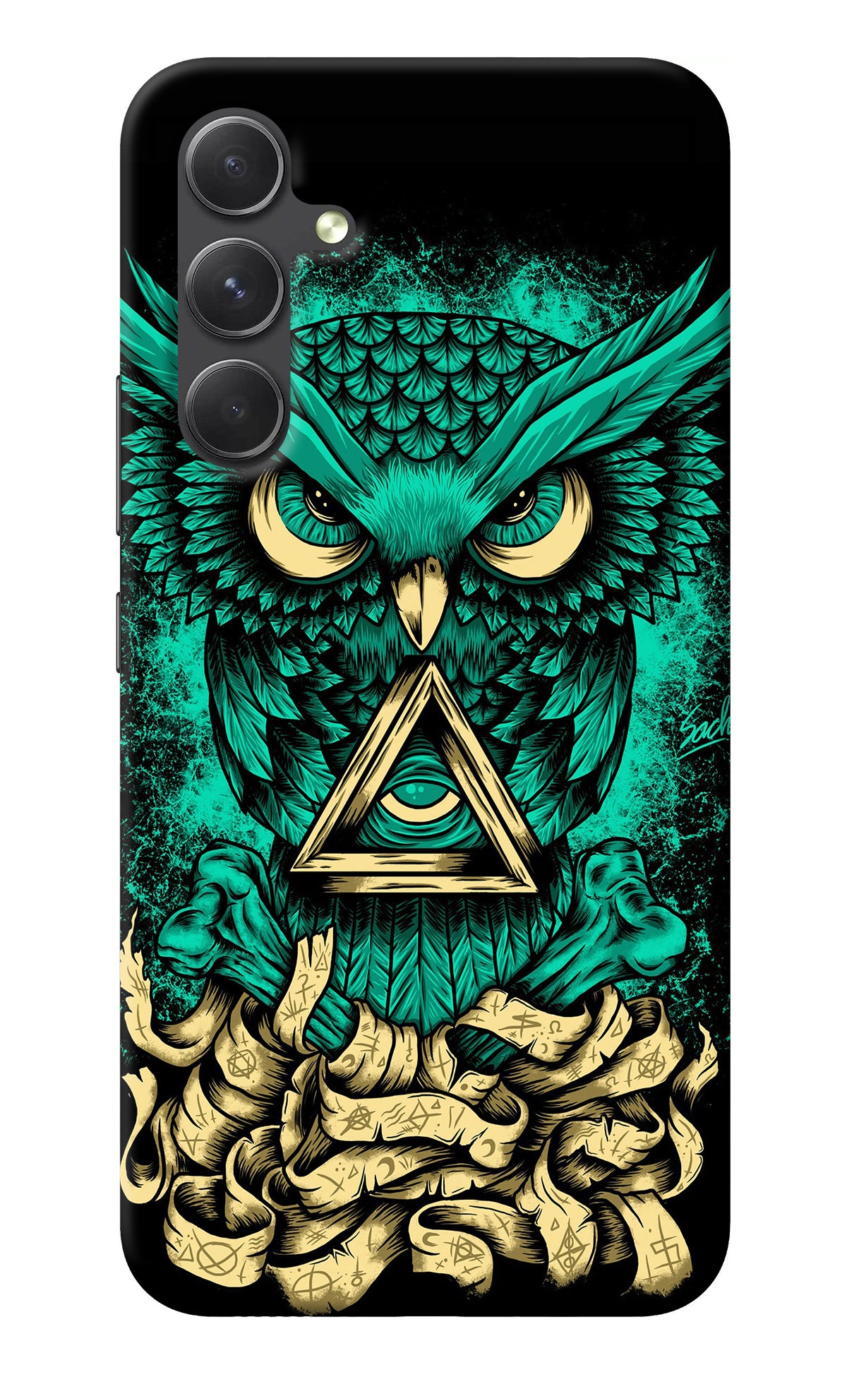 Green Owl Samsung A54 5G Back Cover