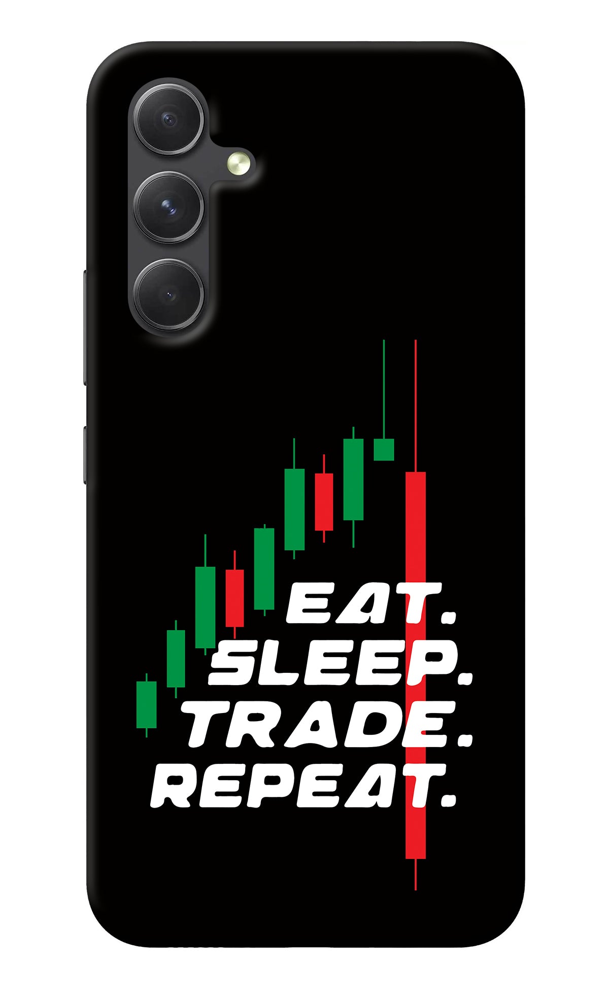 Eat Sleep Trade Repeat Samsung A54 5G Back Cover