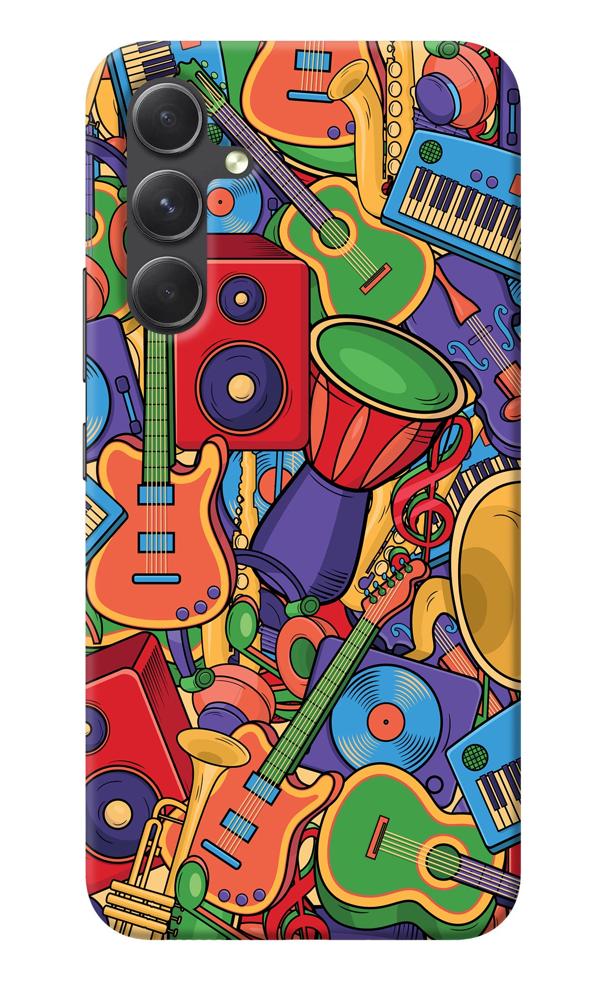 Music Instrument Doodle Samsung A54 5G Back Cover