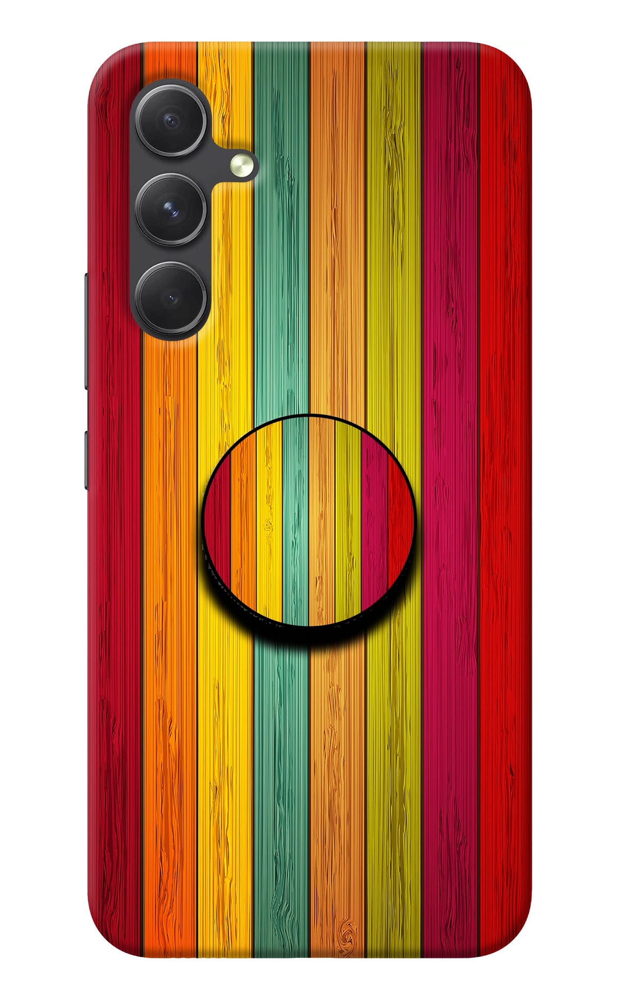 Multicolor Wooden Samsung A54 5G Pop Case