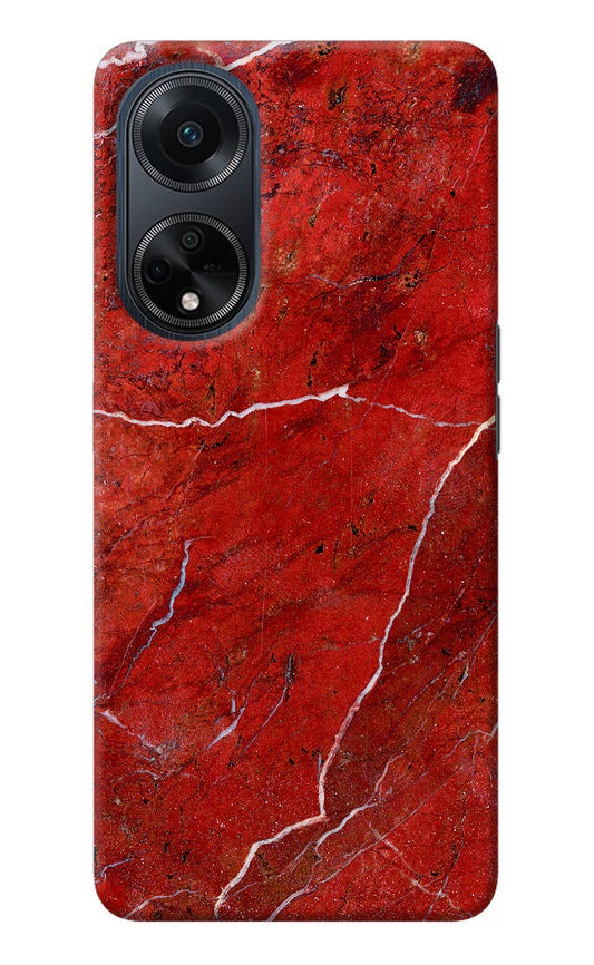 Red Marble Design Oppo F23 Back Cover