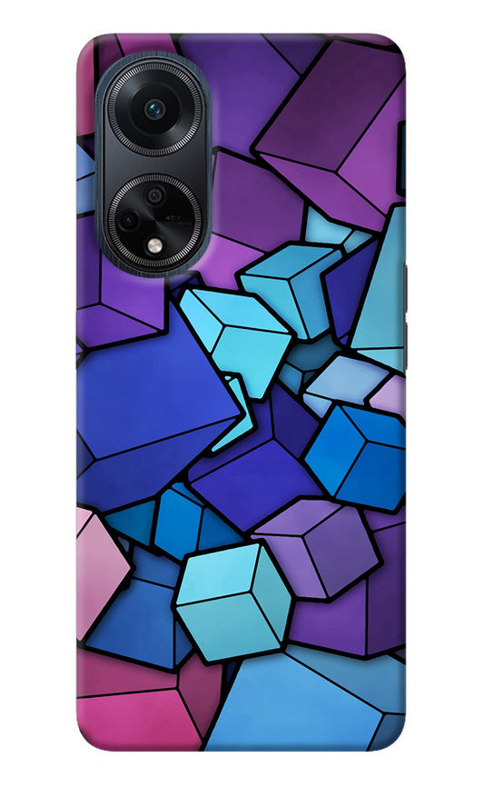 Cubic Abstract Oppo F23 Back Cover
