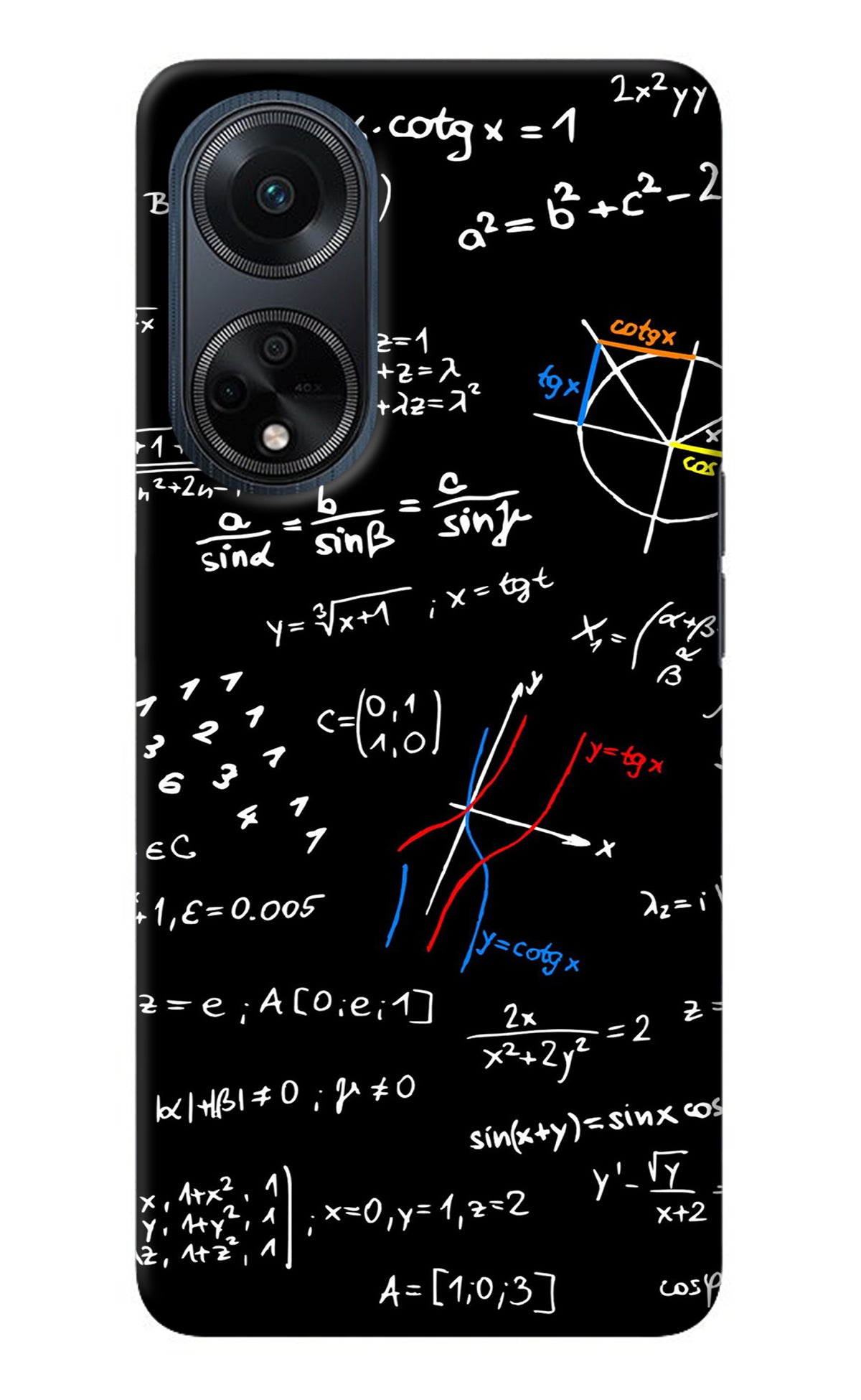 Mathematics Formula Oppo F23 Back Cover