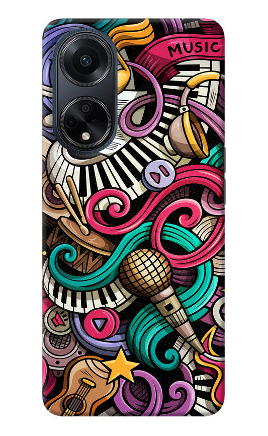 Music Abstract Oppo F23 Back Cover