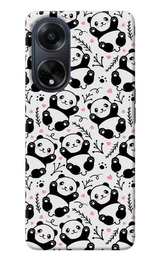 Cute Panda Oppo F23 Back Cover