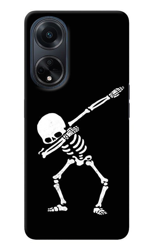 Dabbing Skeleton Art Oppo F23 Back Cover