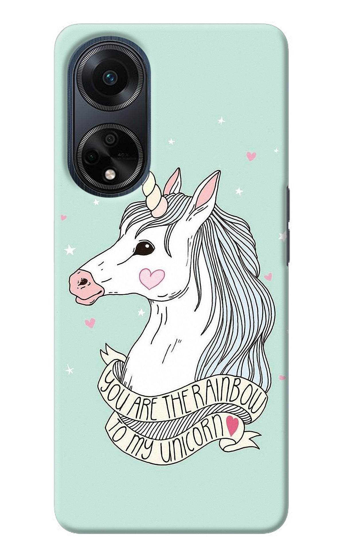 Unicorn Wallpaper Oppo F23 Back Cover