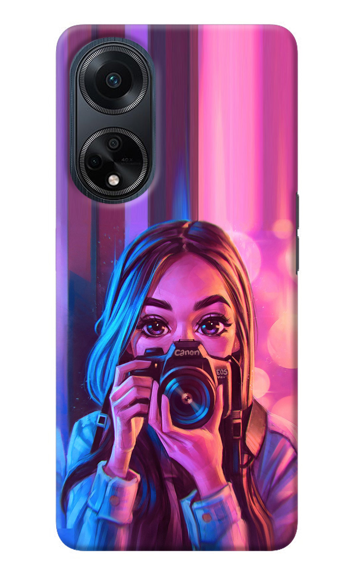 Girl Photographer Oppo F23 Back Cover