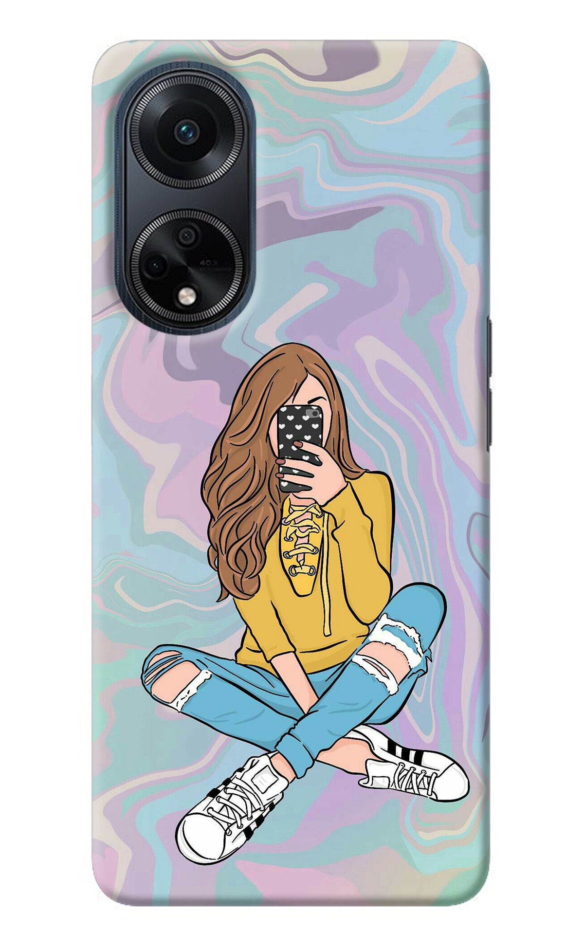 Selfie Girl Oppo F23 Back Cover