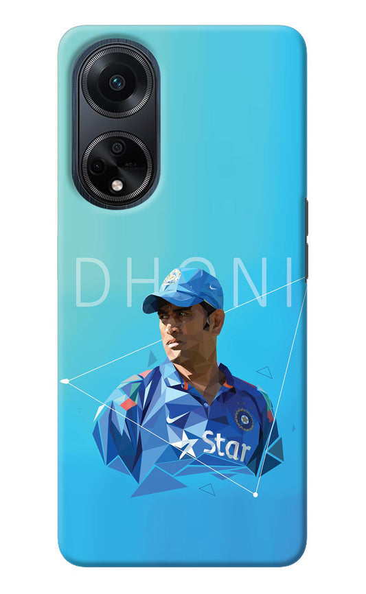 Dhoni Artwork Oppo F23 Back Cover