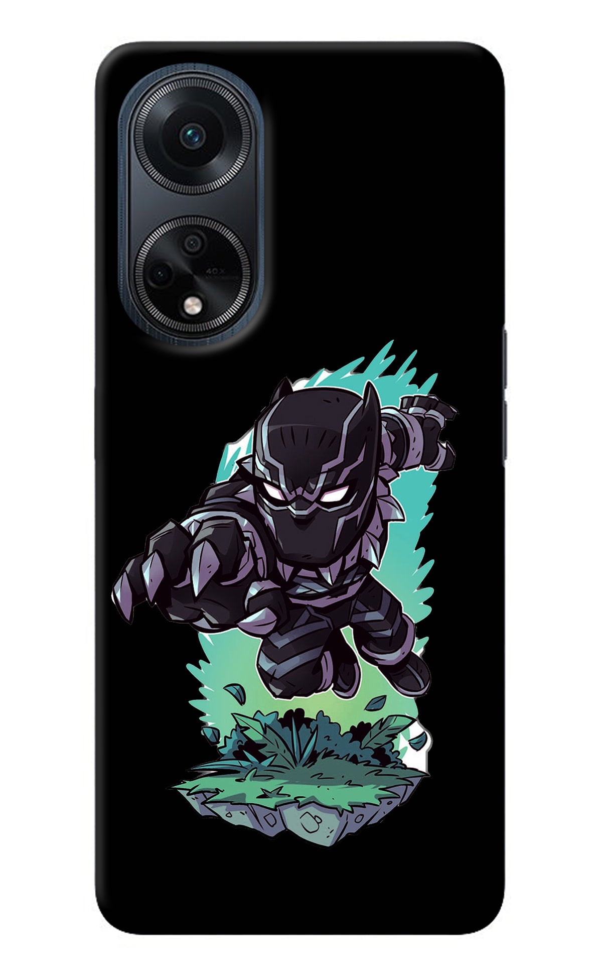 Black Panther Oppo F23 Back Cover