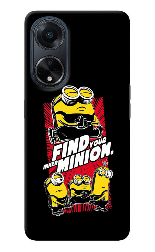 Find your inner Minion Oppo F23 Back Cover