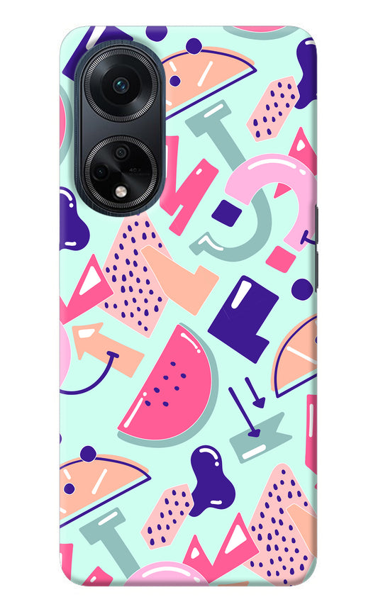 Doodle Pattern Oppo F23 Back Cover