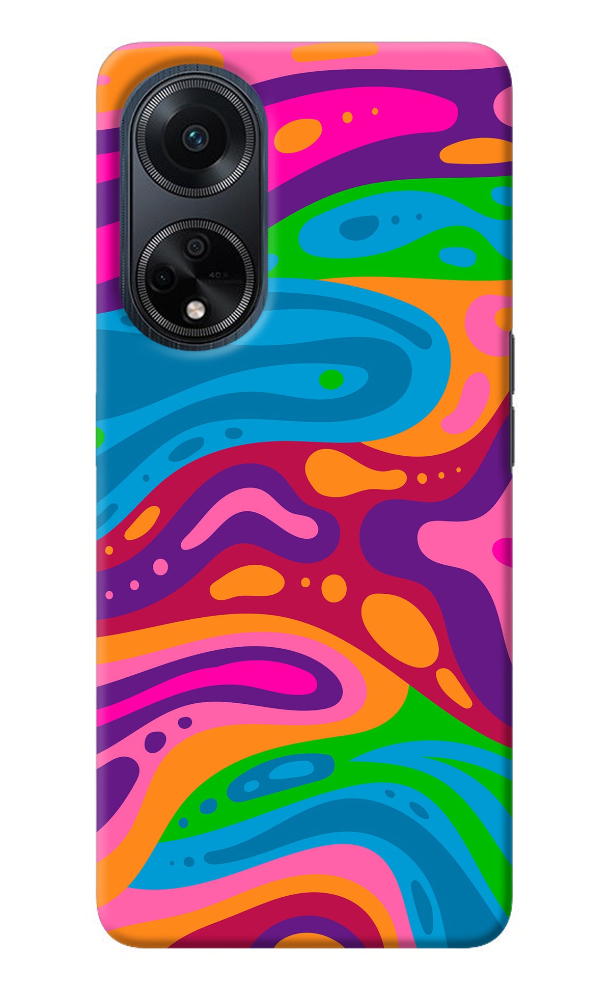 Trippy Pattern Oppo F23 Back Cover