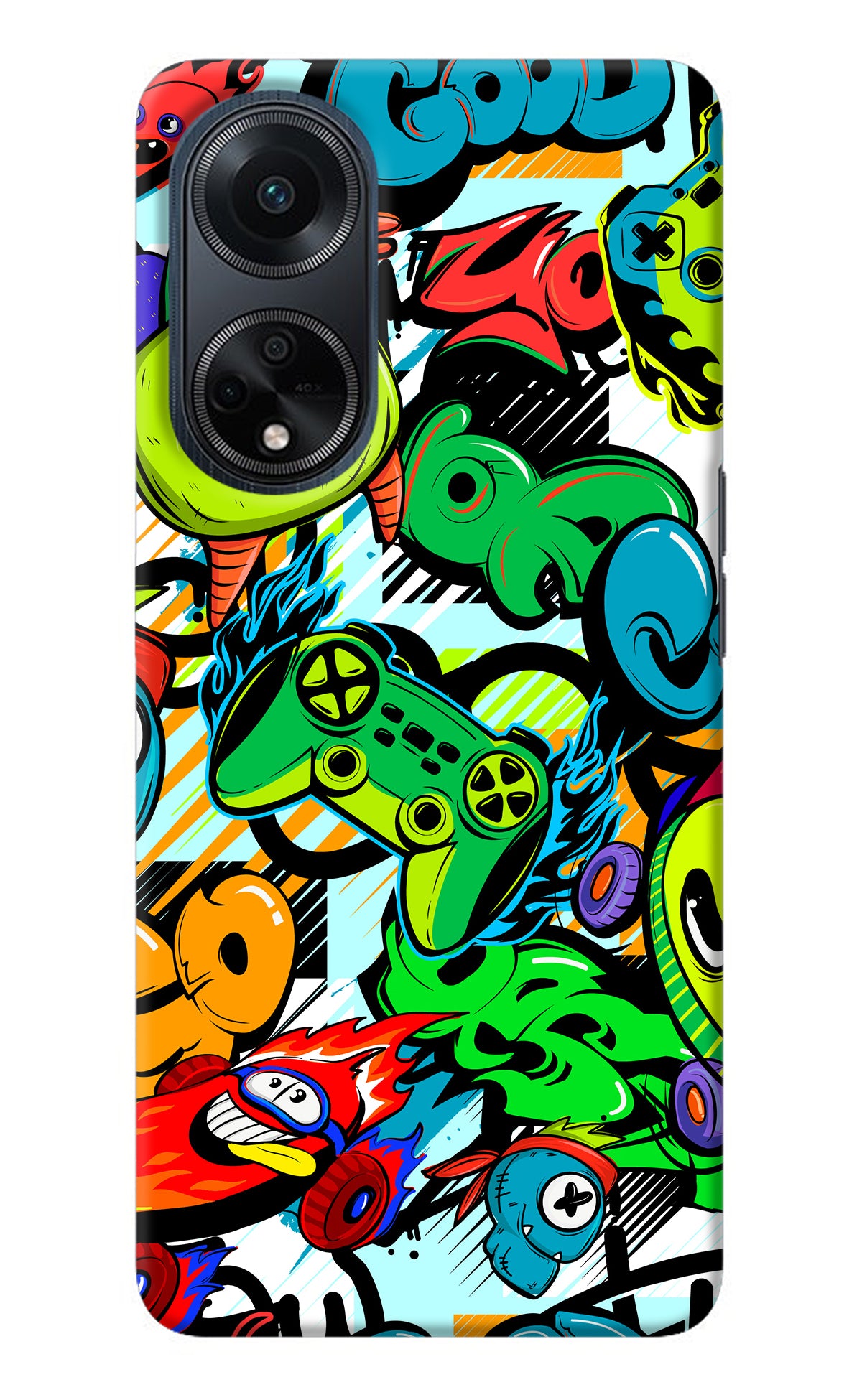 Game Doodle Oppo F23 Back Cover