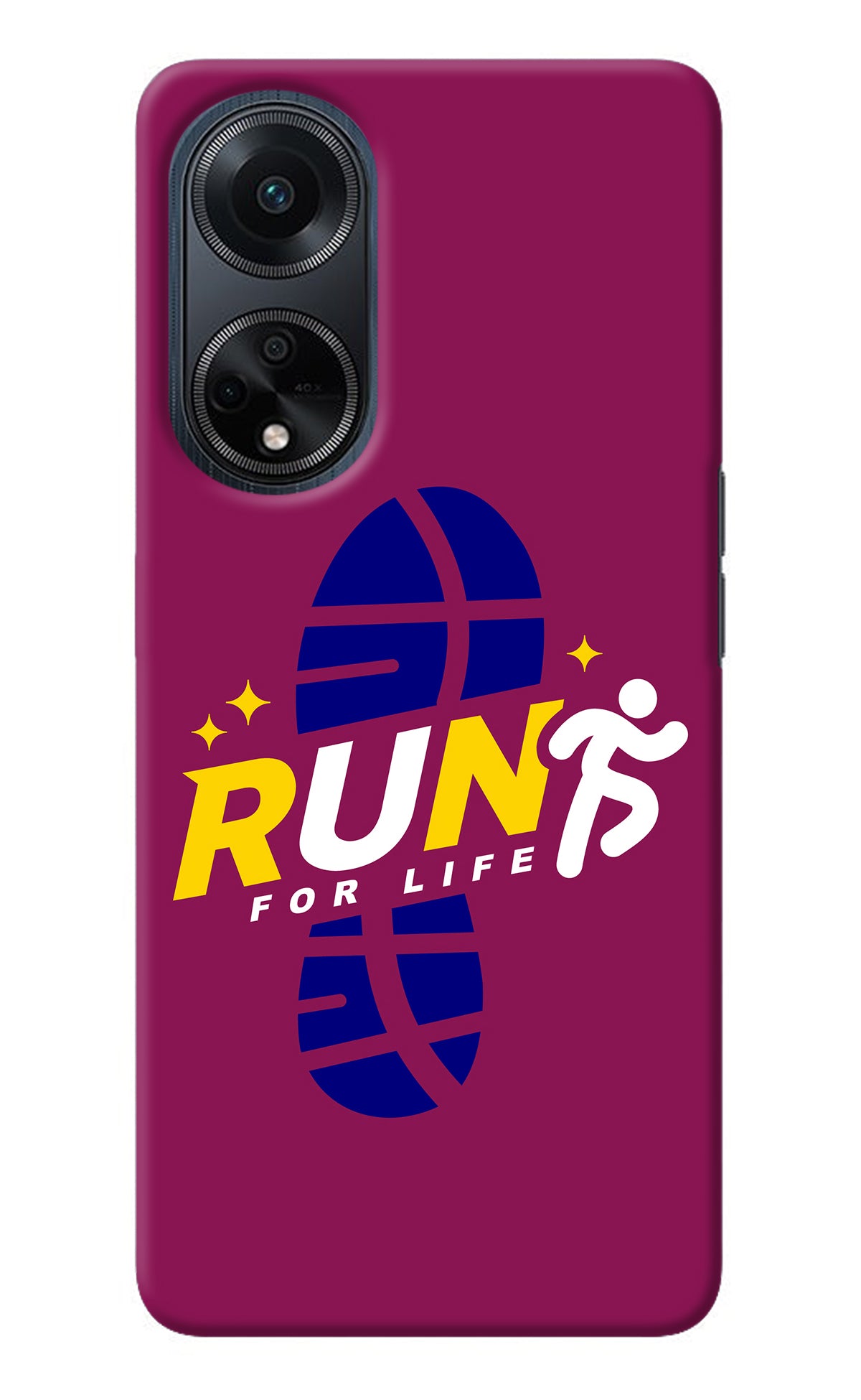 Run for Life Oppo F23 Back Cover