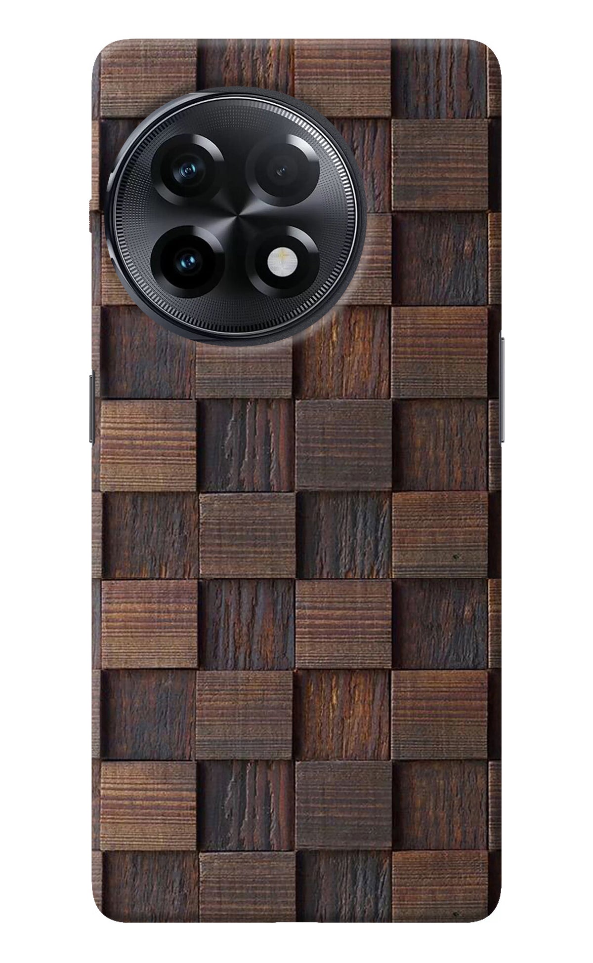 Wooden Cube Design OnePlus 11R Back Cover