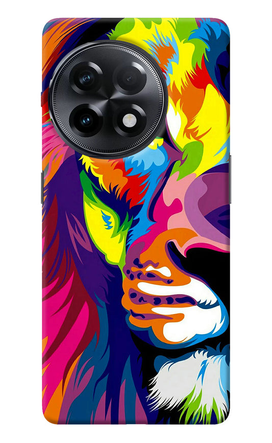 Lion Half Face OnePlus 11R Back Cover